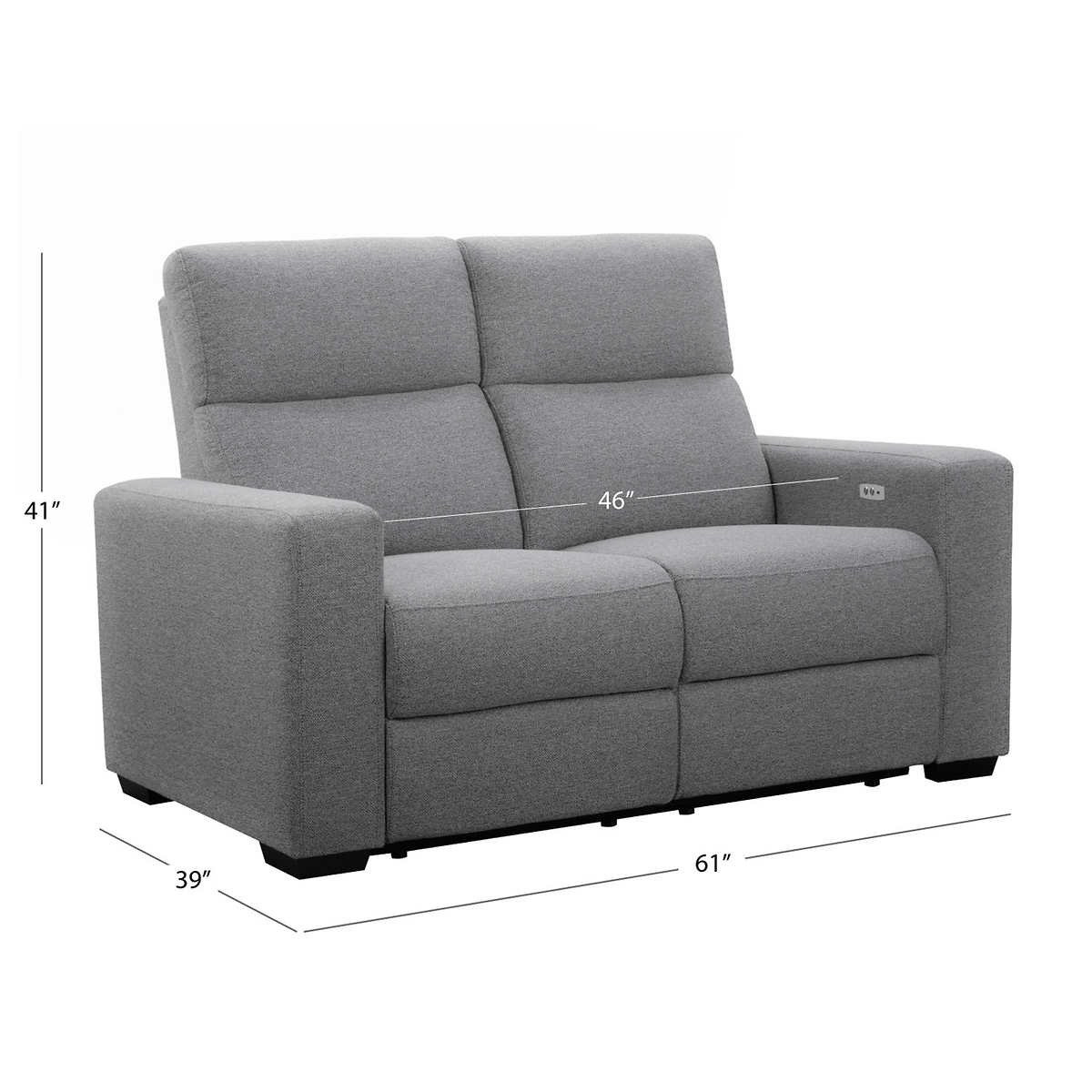 Abbyson Living "Florentia" Fabric Power Reclining Loveseat EBTH